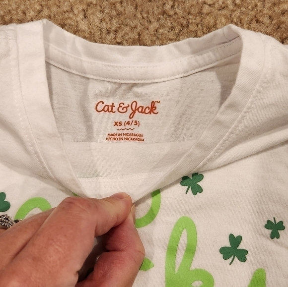 Lot of 2 Girl's St. Patrick's Day Short Sleeve Tee Shirts, size X-small (4) - Picture 7 of 7